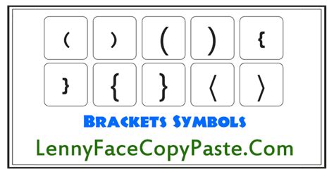 thick brackets copy and paste